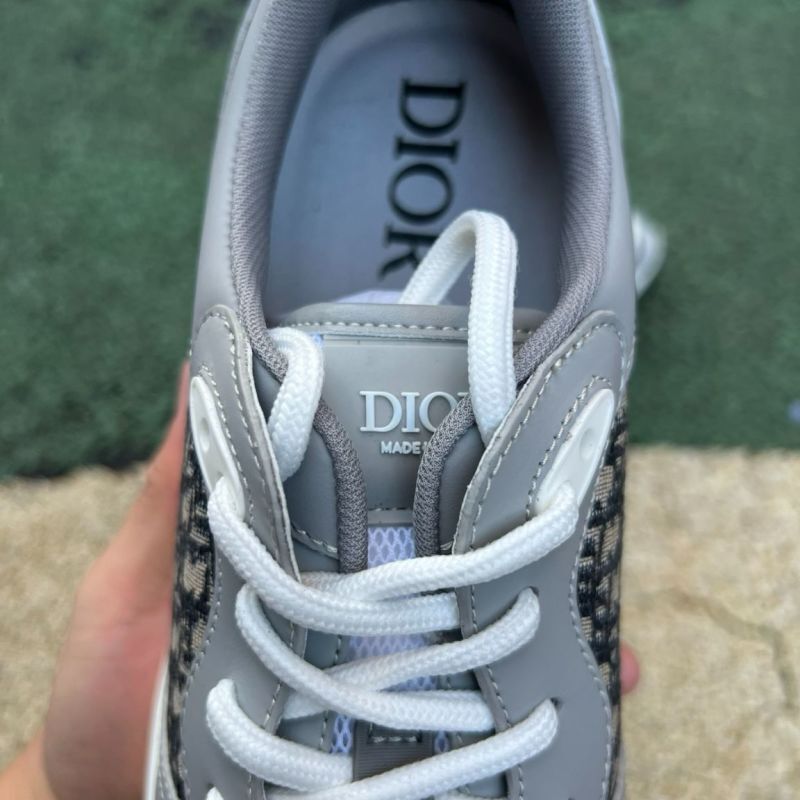 Dior Vibe Sneaker Grey and White Dior Oblique KCK386OBE_S33G - Image 5