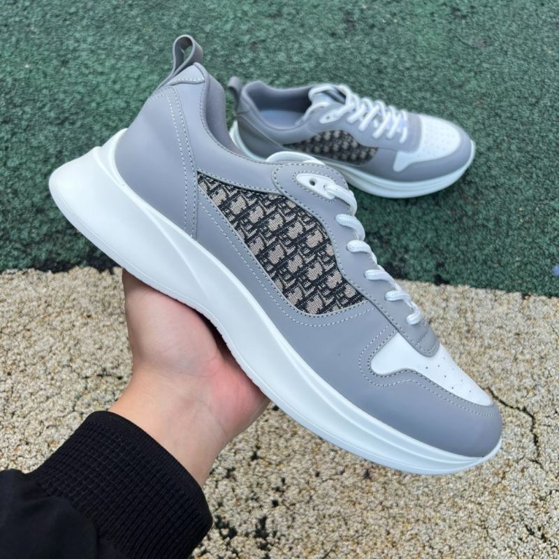 Dior Vibe Sneaker Grey and White Dior Oblique KCK386OBE_S33G - Image 9