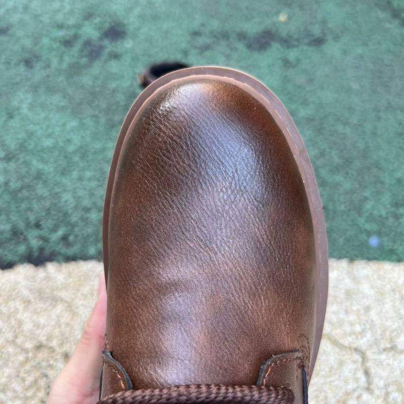 Timberland Men's Brown Leather Padded Collar Lace-Up Boots - Image 5