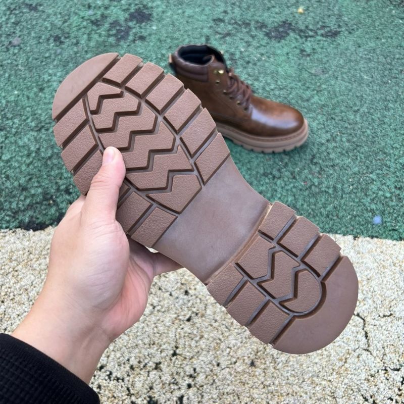 Timberland Men's Brown Leather Padded Collar Lace-Up Boots - Image 7