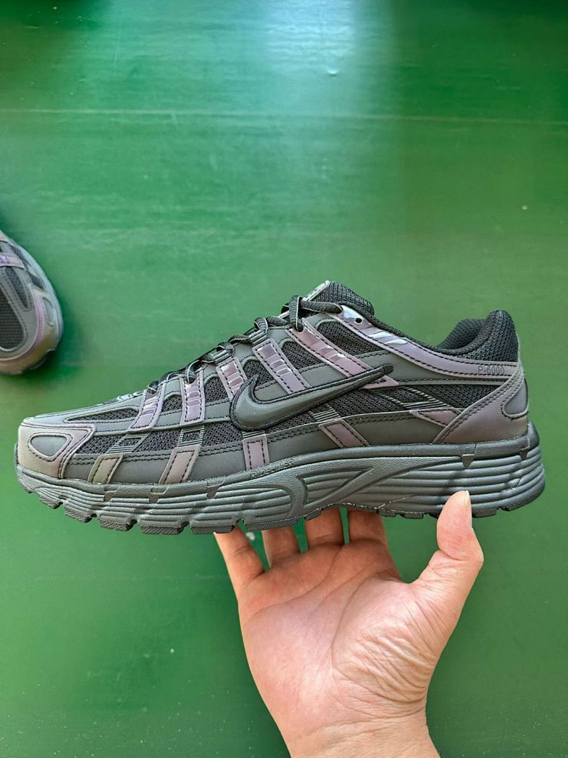 Nike P-6000 Black Metallic Dark Grey Iridescent Men's Women's Lifestyle Running Shoes Sneakers