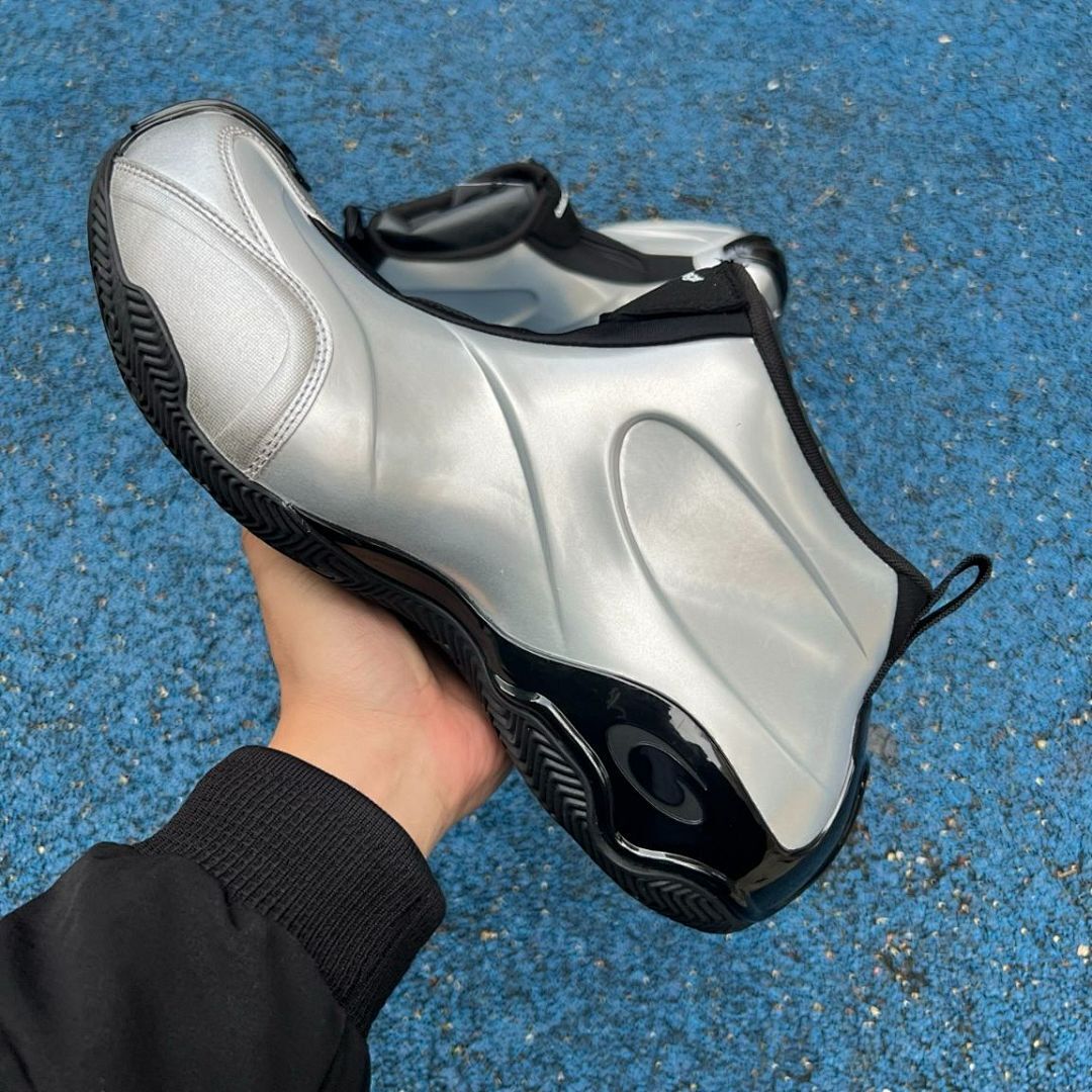 Balenciaga Zen Sneaker 617506 W1702 8100 Metallic Silver Black Luxury Designer Fashion Trainers - Image 7