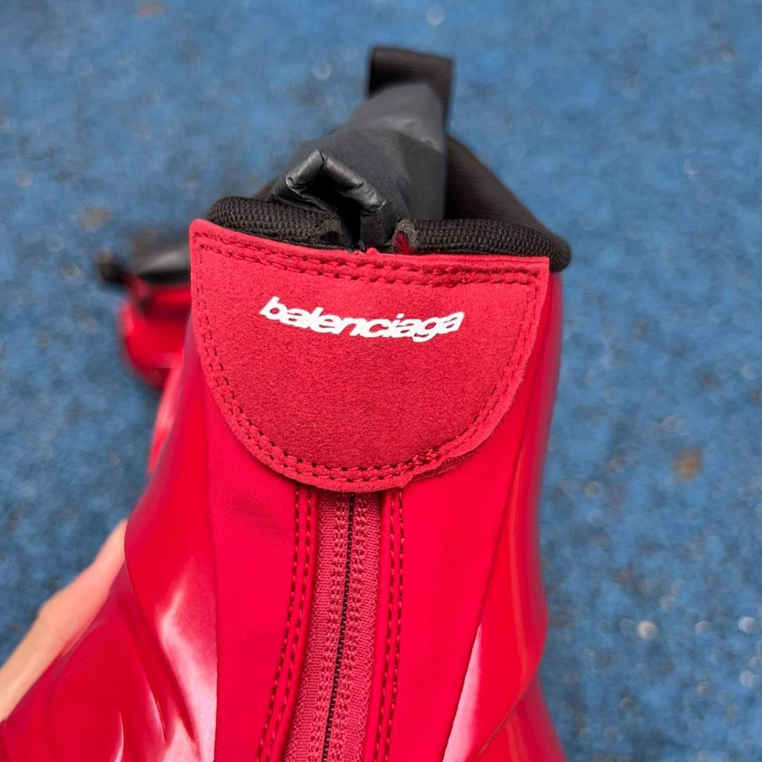 Balenciaga Cargo Sneaker Red 772421 WAD4E 6000 Unisex Futuristic High-Top Designer Sport Shoes - Image 5