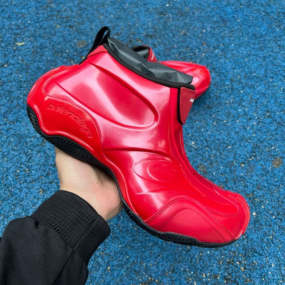 Balenciaga Cargo Sneaker Red 772421 WAD4E 6000 Unisex Futuristic High-Top Designer Sport Shoes - Image 9