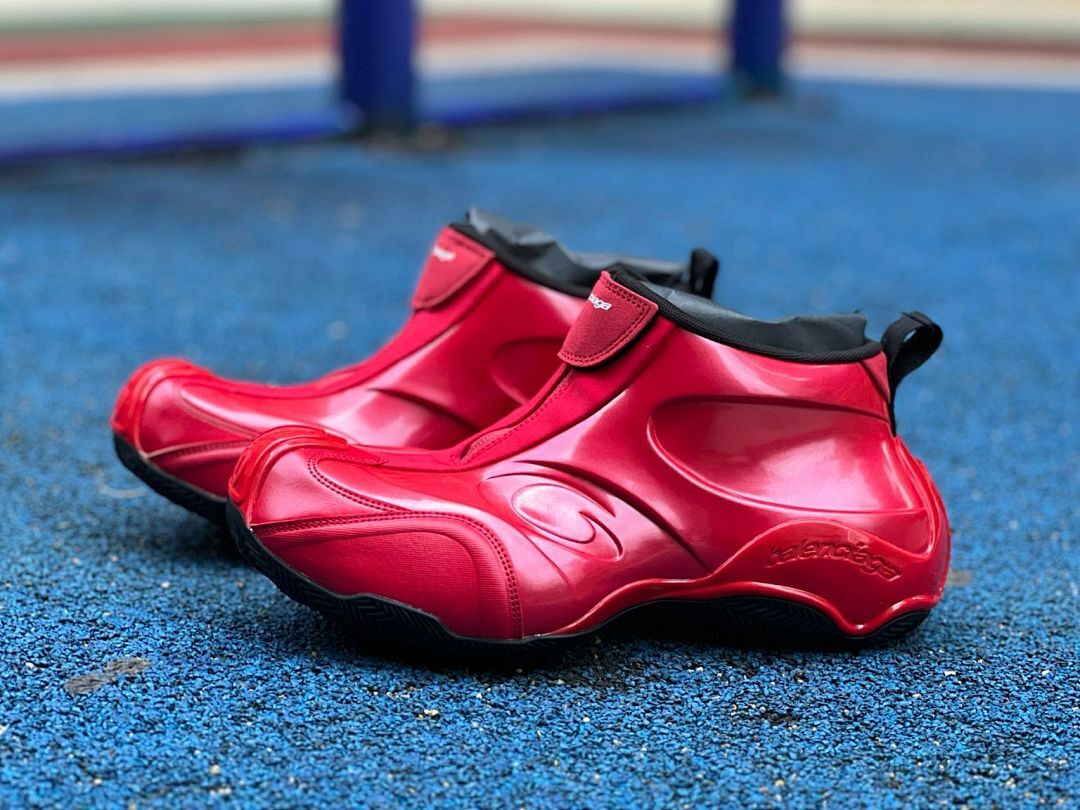 Balenciaga Cargo Sneaker Red 772421 WAD4E 6000 Unisex Futuristic High-Top Designer Sport Shoes - Image 10