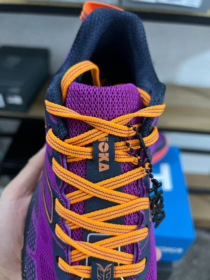 Hoka Speedgoat 5 Men's Trail Running Shoes - Dark Violet / Amber Yellow (1123123) - Image 5