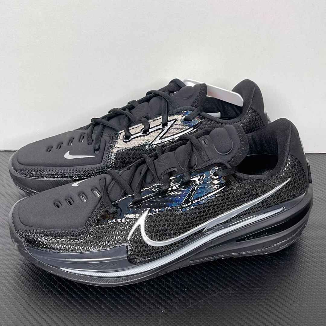 Nike GT Cut 2 Black Metallic Silver Basketball Shoes - Image 4