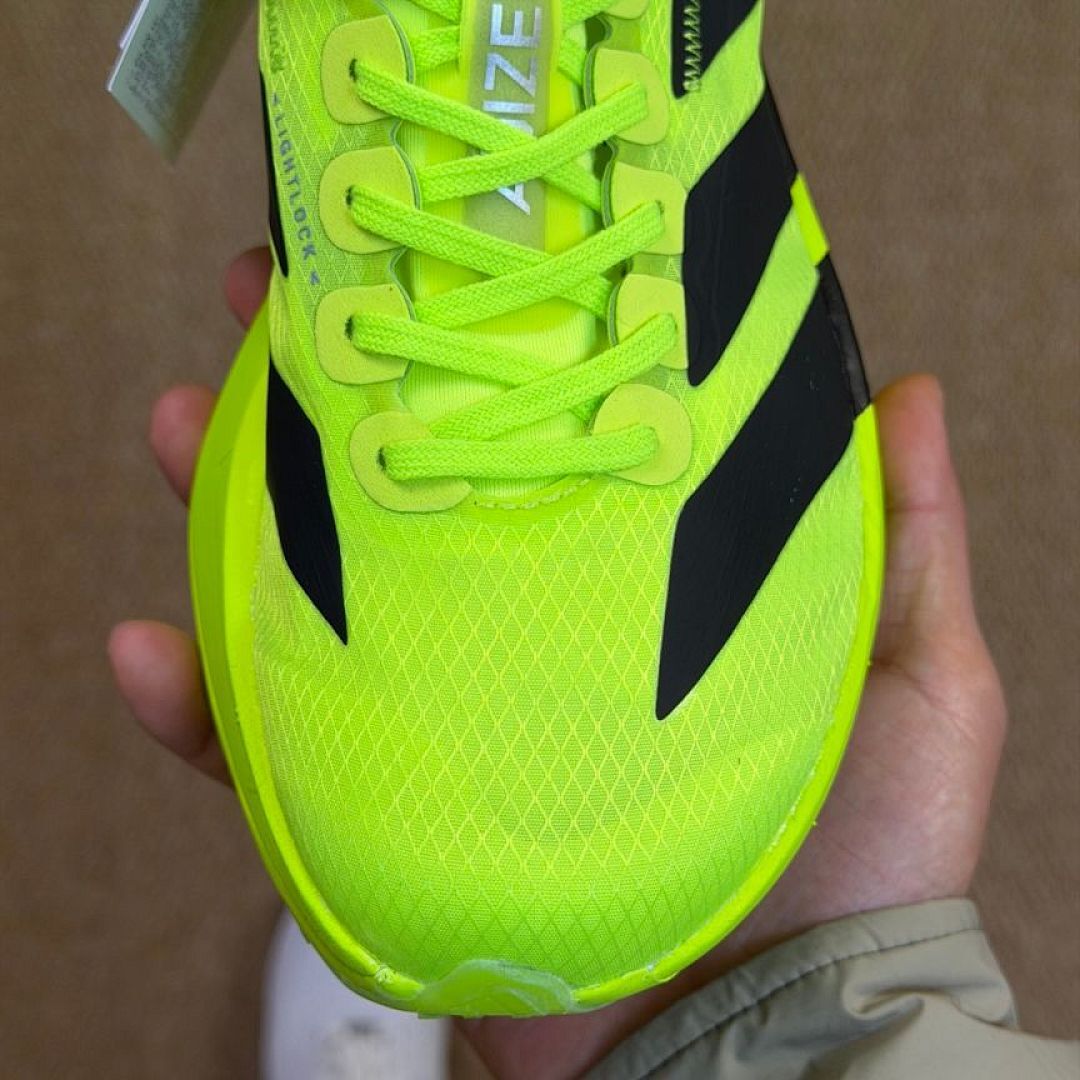 Adidas Adizero Adios Pro 3 Running Shoes Solar Yellow Core Black Lightstrike Pro Marathon Race Performance Training Sneakers (HQ3511) - Image 4