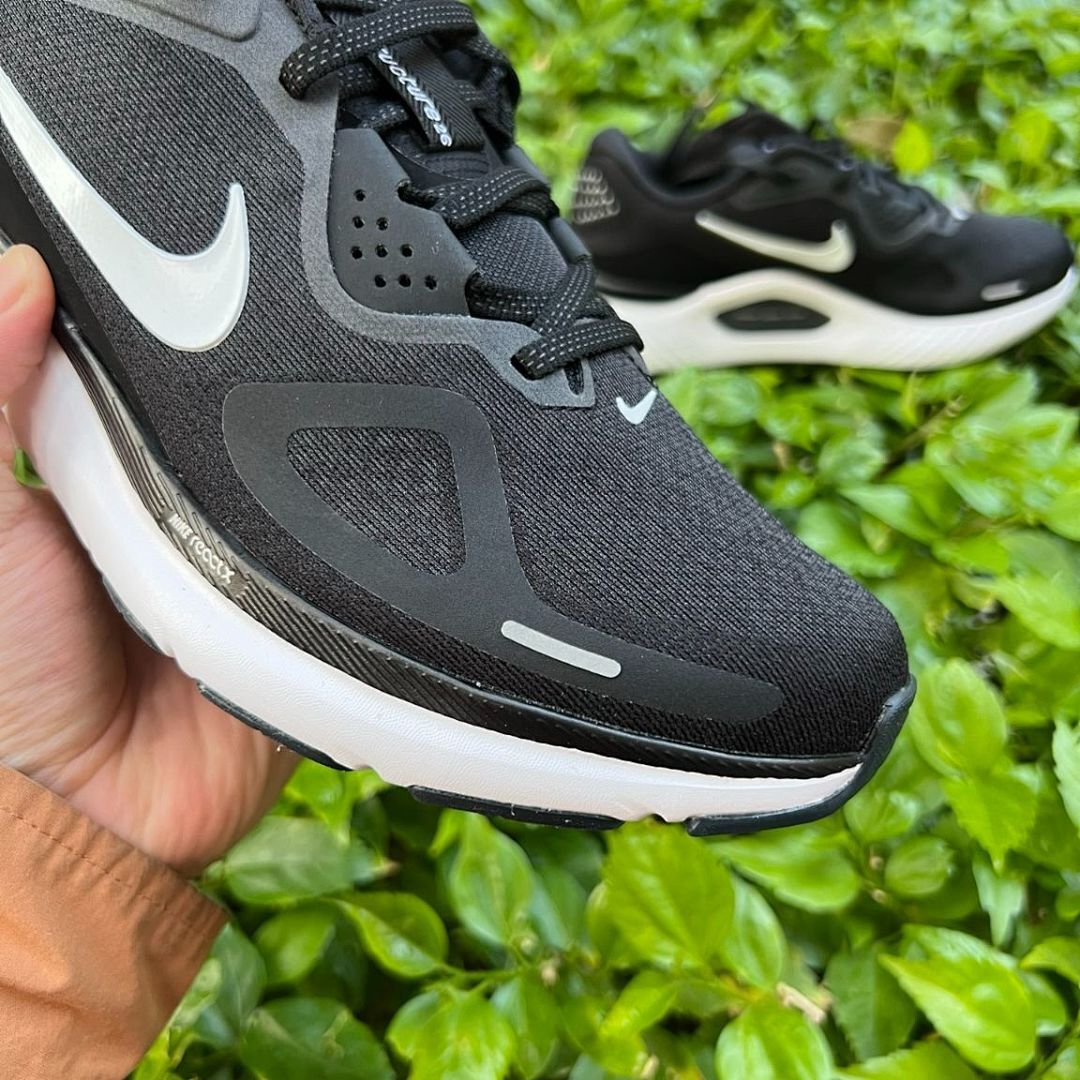 Nike InfinityRN 4 ReactX Running Shoes Men's Women's Black White Dark Grey FD0300-001 - Image 3