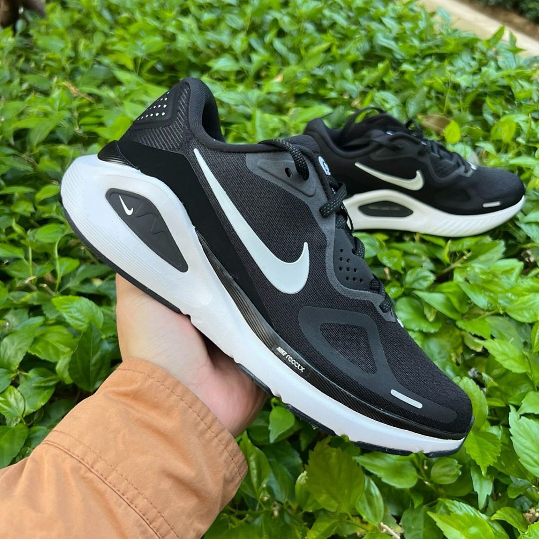 Nike InfinityRN 4 ReactX Running Shoes Men's Women's Black White Dark Grey FD0300-001 - Image 9