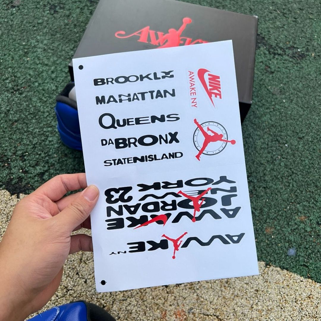 Awake NY x Air Jordan 5 Retro Sport Blue Game Royal Sneakers FJ1621-400 - Image 3