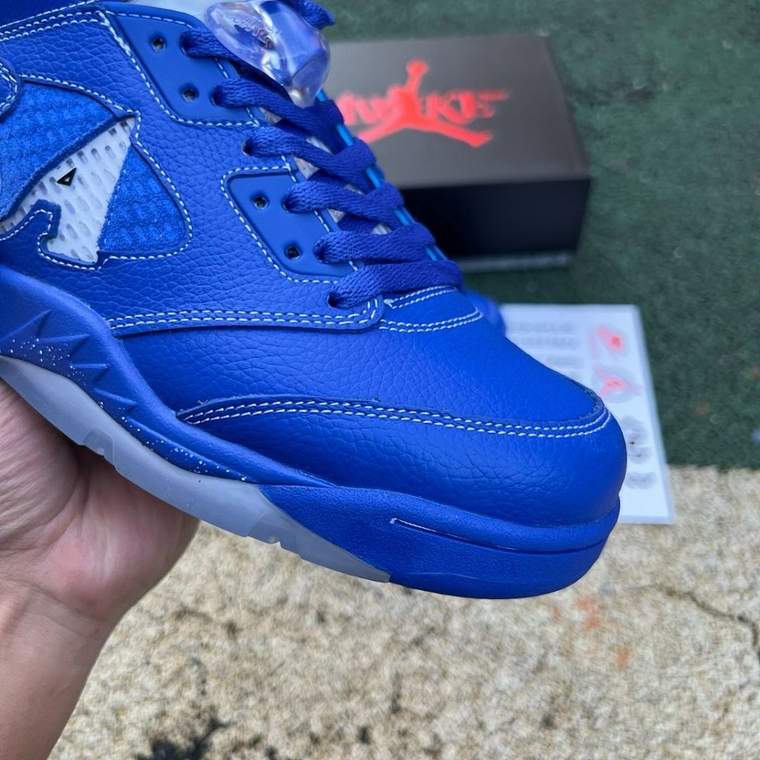 Awake NY x Air Jordan 5 Retro Sport Blue Game Royal Sneakers FJ1621-400 - Image 6