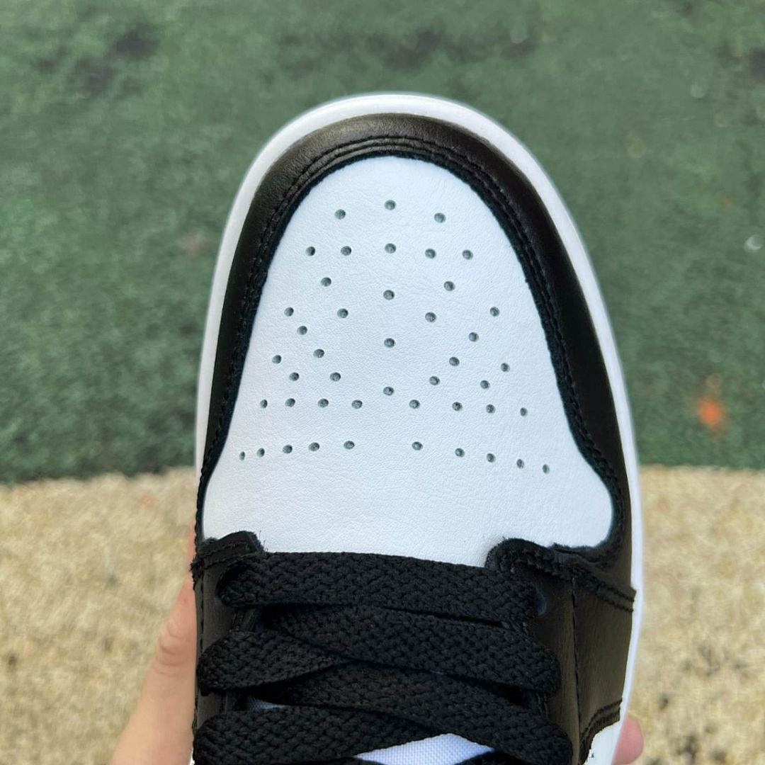 Nike Air Jordan 1 Low Black White Palomino Espresso Brown Sneakers Shoes Men's 553558-070 - Image 4