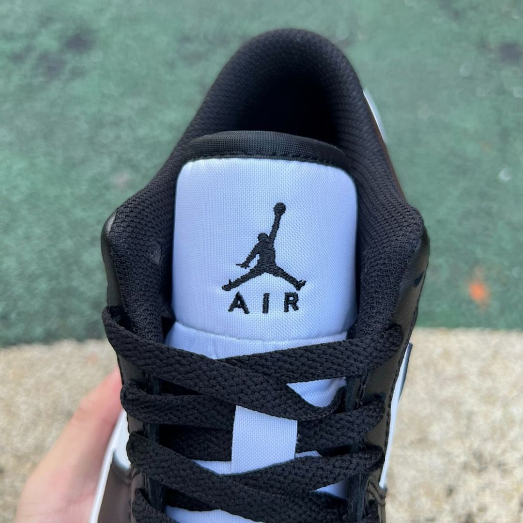 Nike Air Jordan 1 Low Black White Palomino Espresso Brown Sneakers Shoes Men's 553558-070 - Image 5