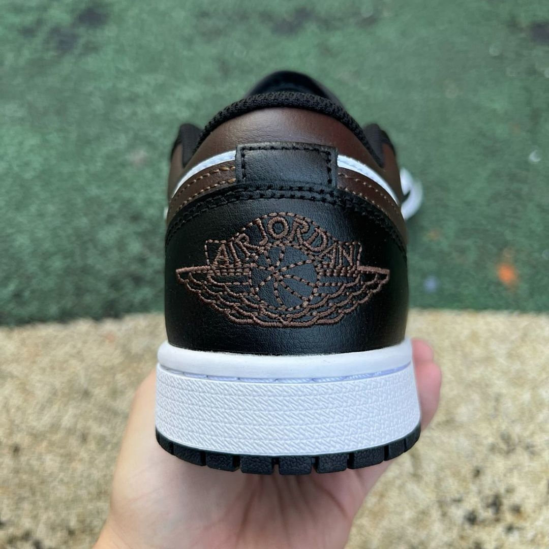 Nike Air Jordan 1 Low Black White Palomino Espresso Brown Sneakers Shoes Men's 553558-070 - Image 8