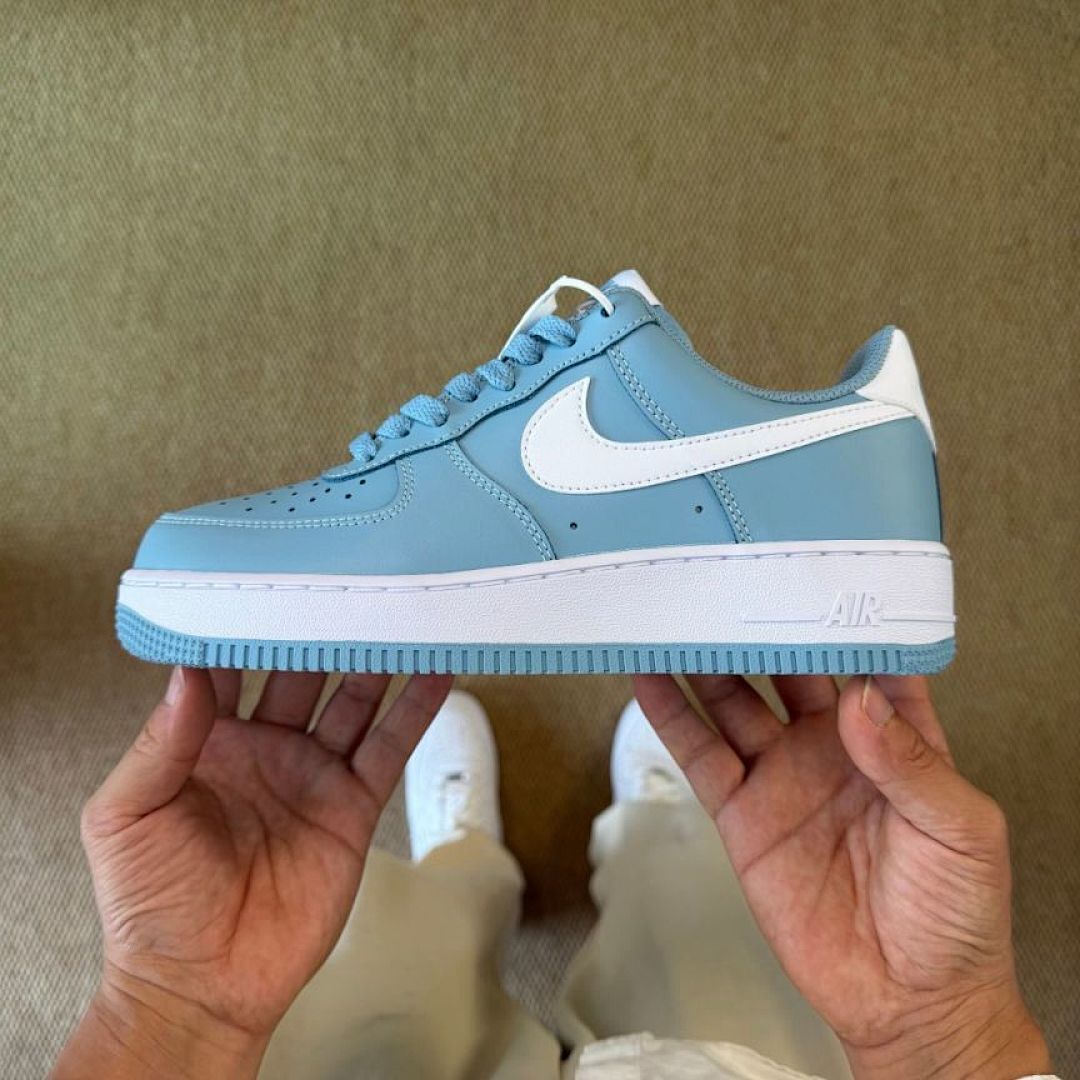 Nike Air Force 1 Low Oxygen Blue White Sneakers AF1 Shoes - Classic Light Blue Trainers for Men & Women Nike Air Force 1 Low 'Oxygen Blue' FQ8822-421