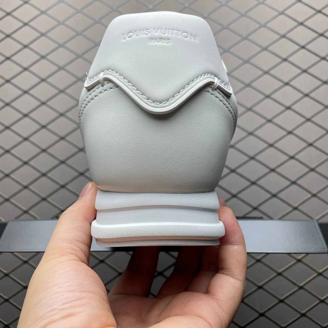 Louis Vuitton Run Away Sneaker White Leather Low Top 1A8KII - Image 9