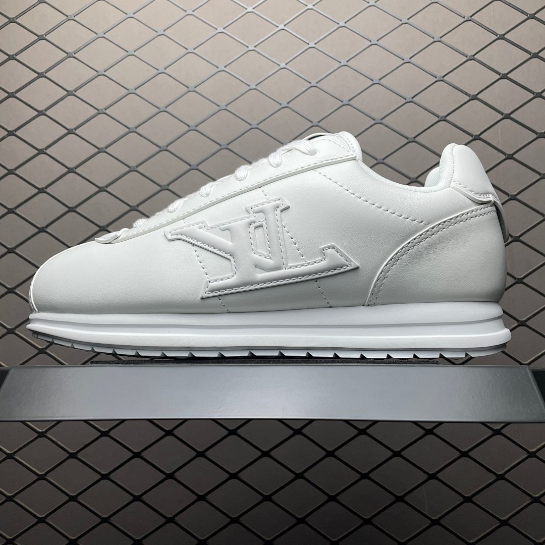 Louis Vuitton Run Away Sneaker White Leather Low Top 1A8KII - Image 10