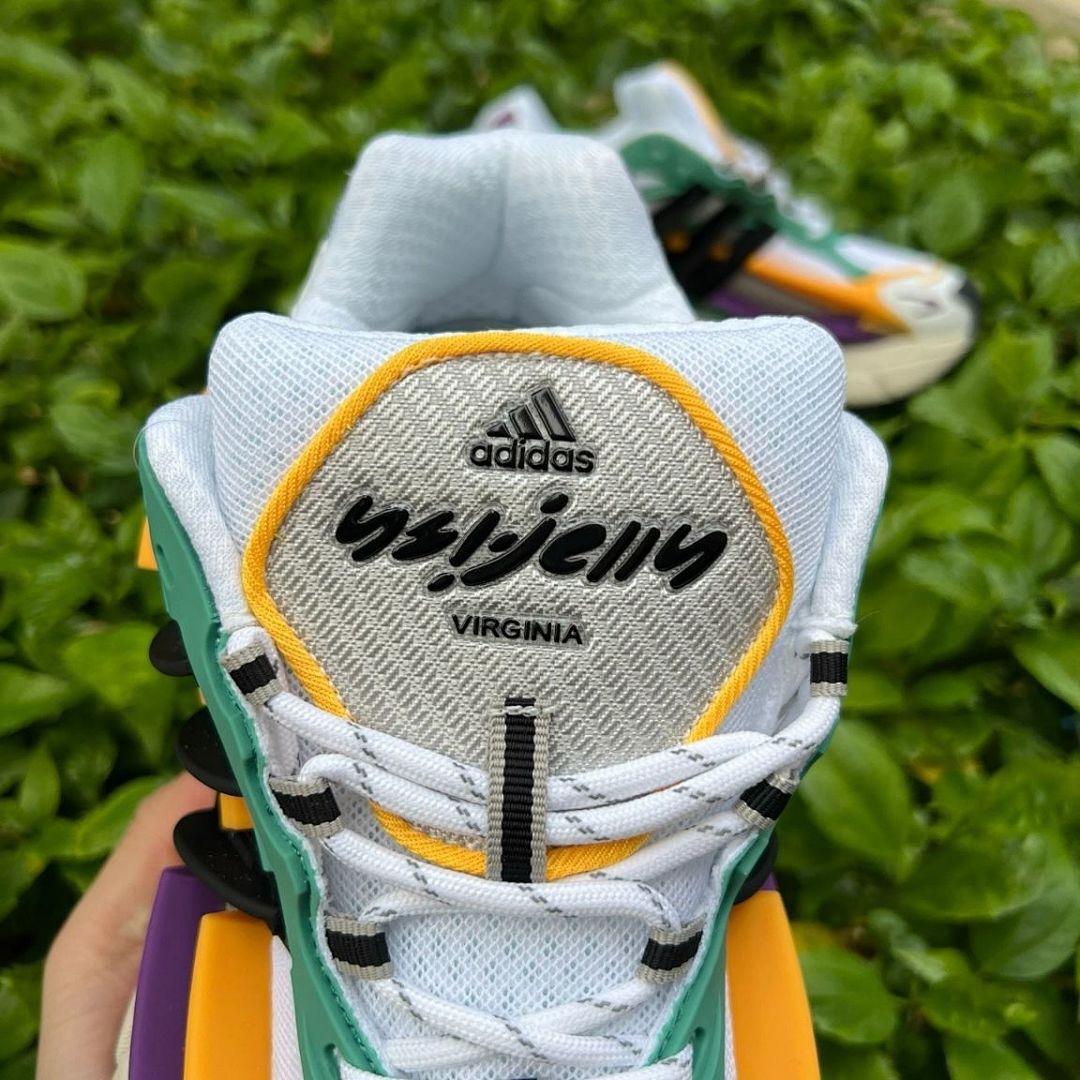 Adidas Response CL Cloud White Collegiate Green Orange Purple Sneakers Running Shoes IE7157 - Image 7