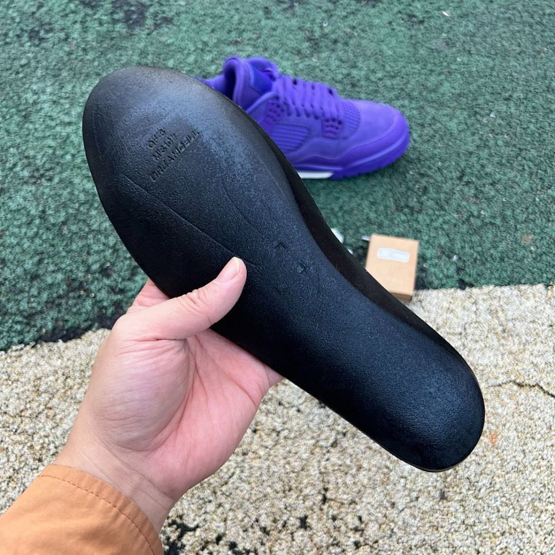 Air Jordan 4 Retro OG BP Purple Youth Sneakers HF4340-500 - Image 6