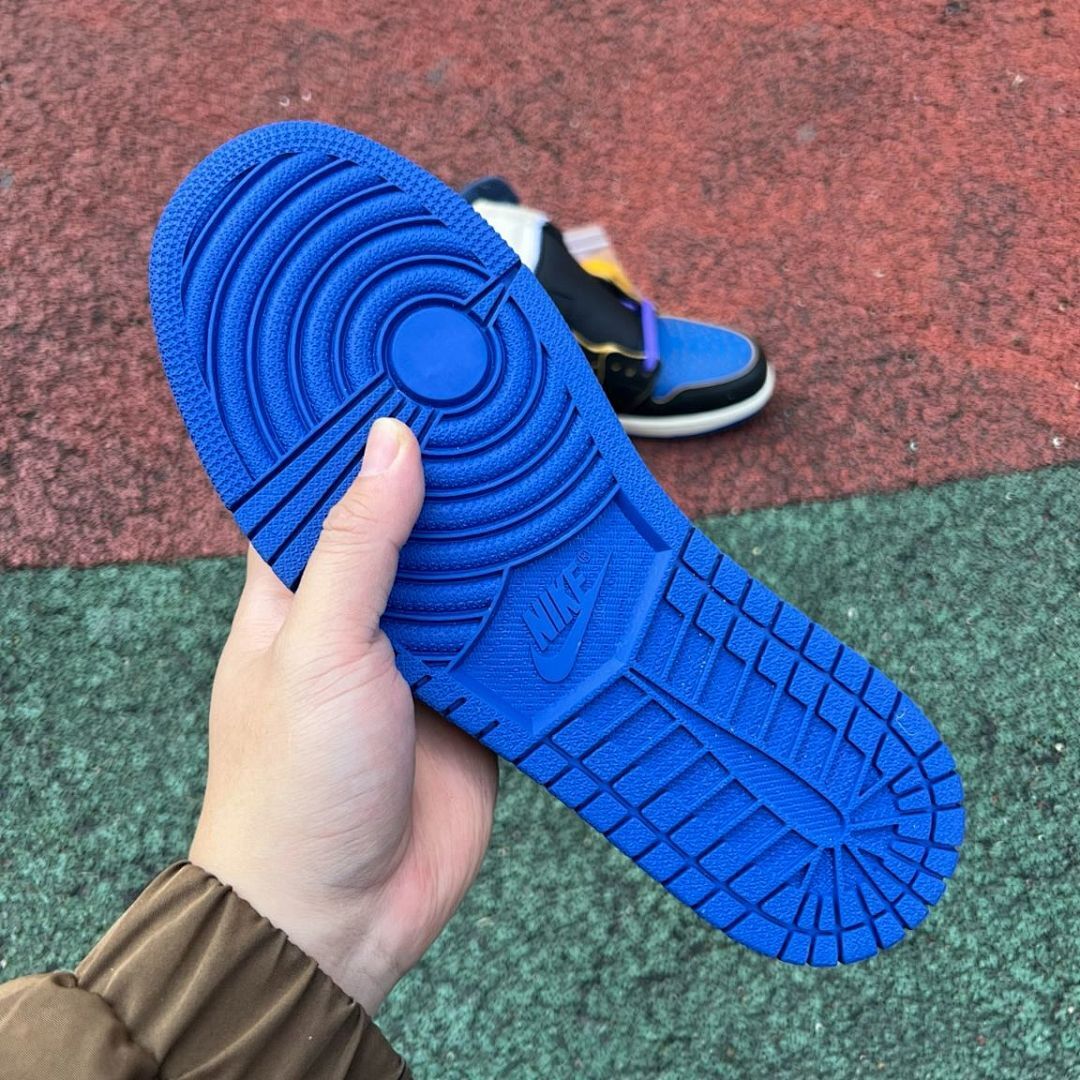 Air Jordan 1 Retro High OG SP Union LA x Fragment Design Royal Blue Black Toe Sample Men's Sneaker (SP26-MNJDLS-473-CHRIS-HIROSHI / TOOLINGCODE: AJ1-NTBF-J-005) - Image 8