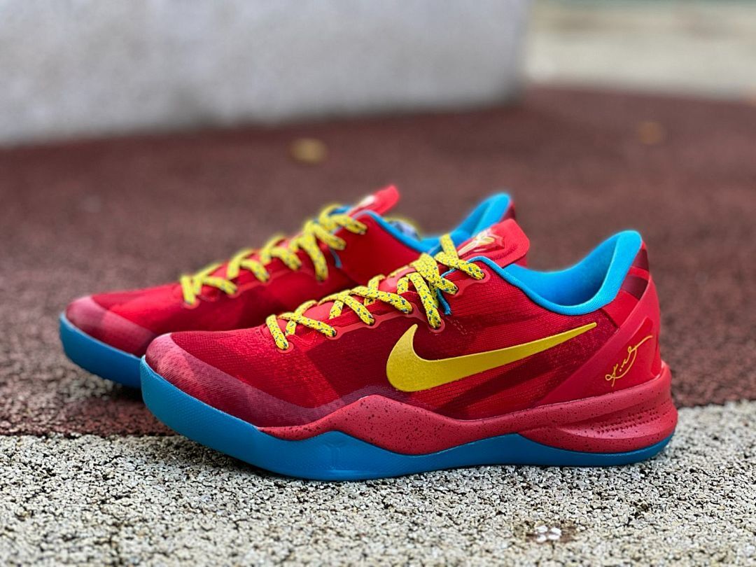 Nike Kobe 6 Protro Varsity Red University Gold Photo Blue Men's Basketball Shoes