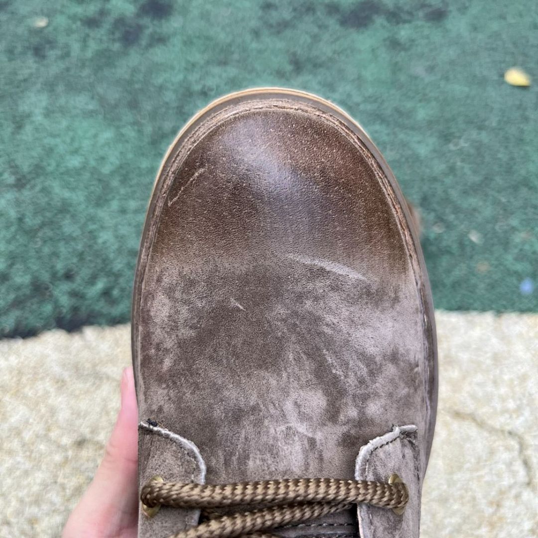 Timberland Men's Dark Brown Nubuck Waterproof Ankle Boots Stacked Lug Sole - Image 5