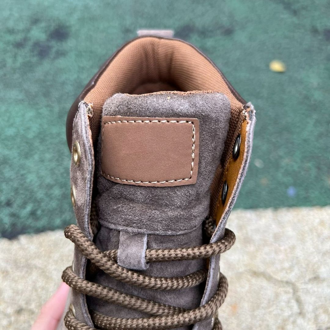 Timberland Men's Dark Brown Nubuck Waterproof Ankle Boots Stacked Lug Sole - Image 6