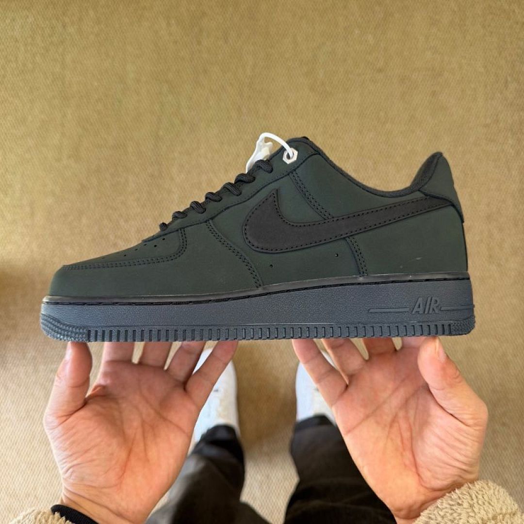 Nike Air Force 1 '07 Low Sequoia Black Sneakers FD9747-300 - Men's Women's Lifestyle Classic Shoes Dark Green AF1 Trainers