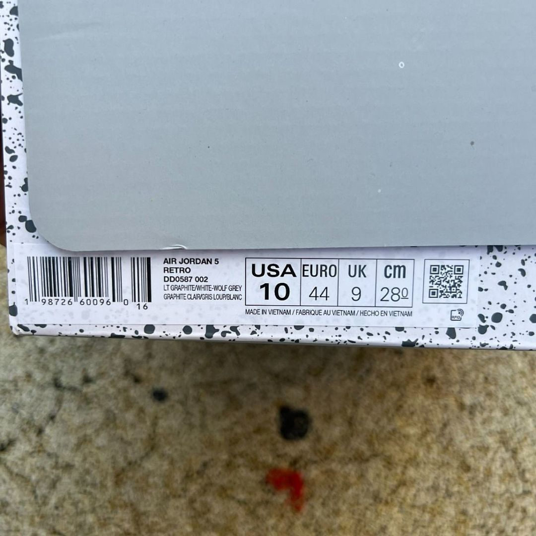 Air Jordan 5 Retro Anthracite DB0731-001 Men's Sneakers - Image 8