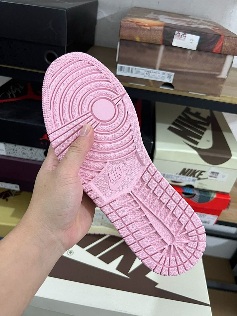 Nike Air Jordan 1 Low OG Travis Scott Sail Pink White Sneakers - Image 8