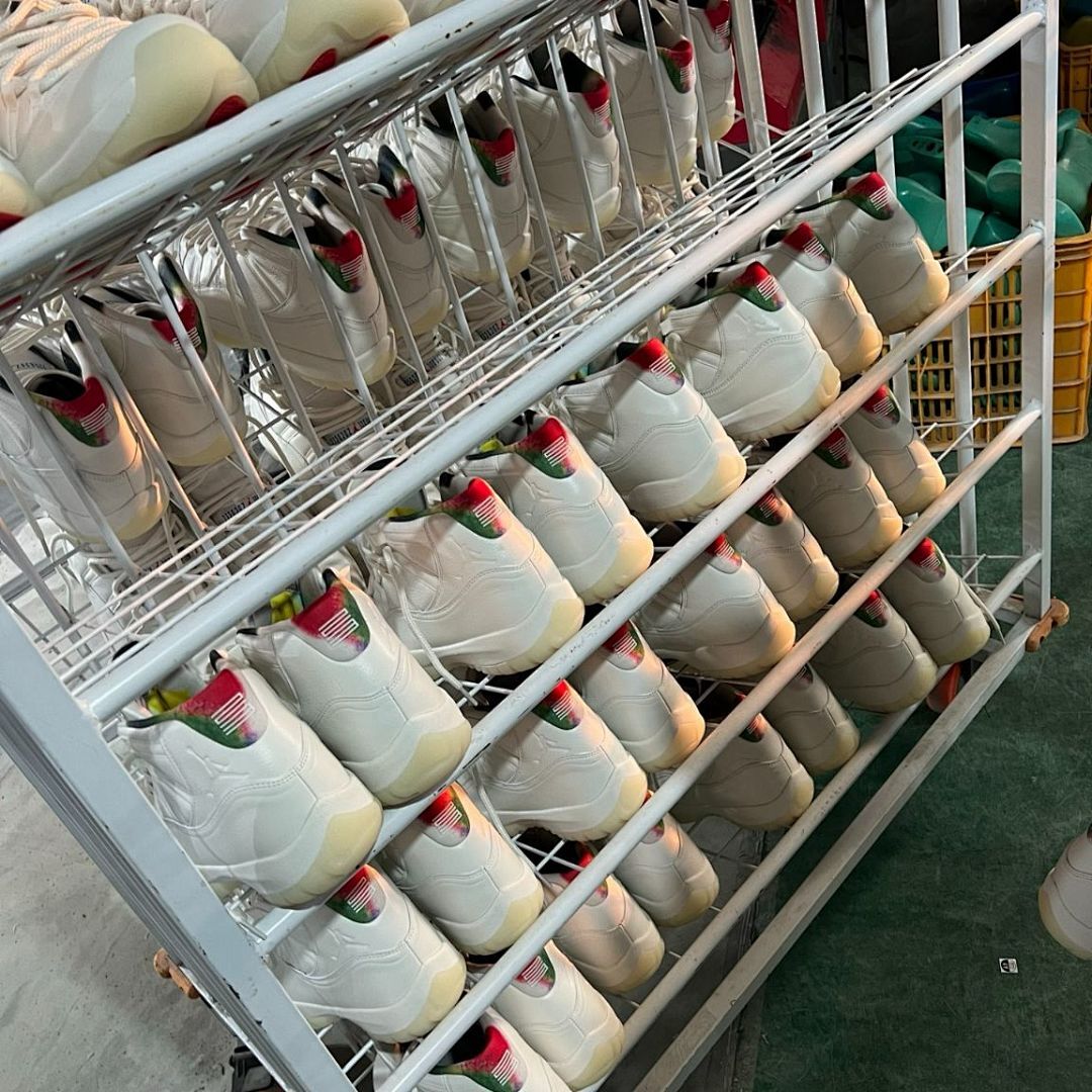 Air Jordan 11 Retro Craft White Tumbled Leather Multi-Color 23 - Image 9