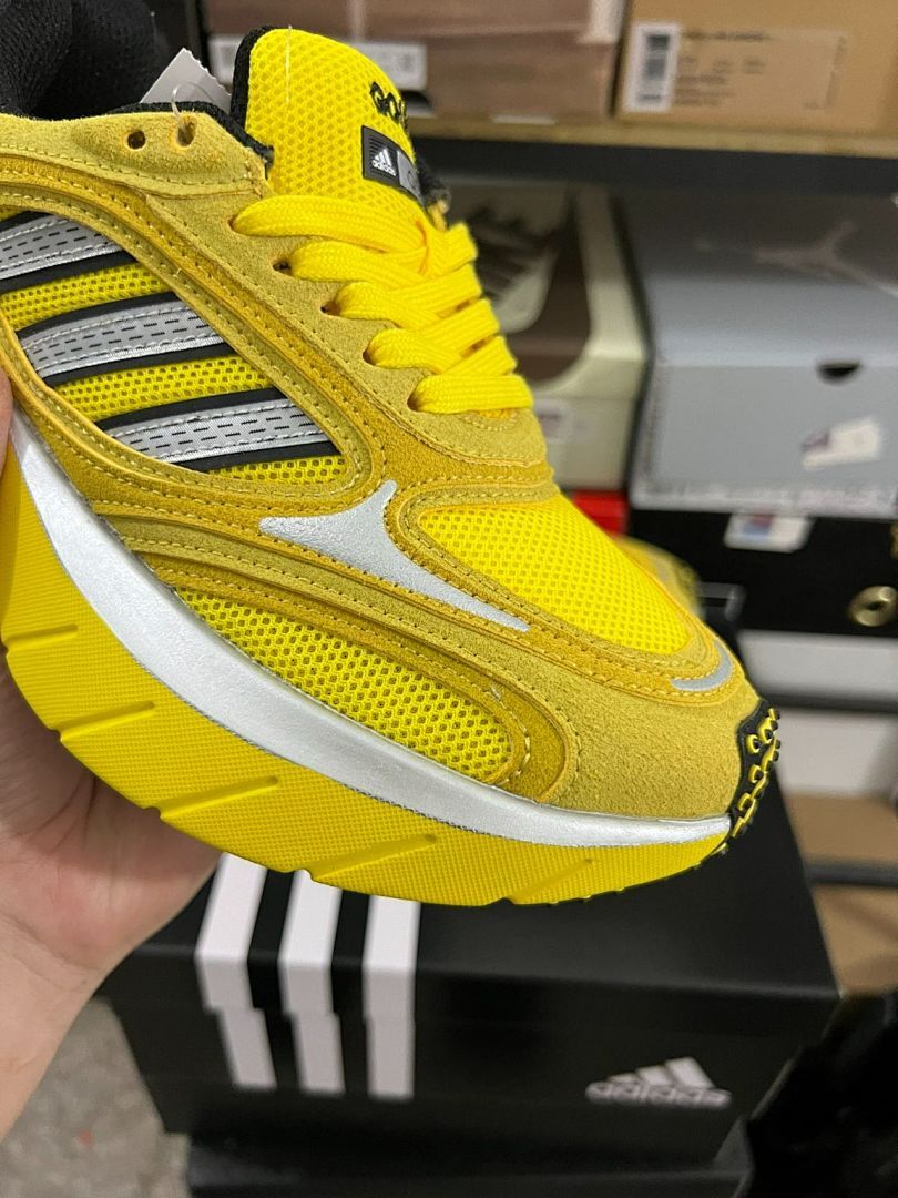 adidas Orketro Pulse Yellow Core Black Cloud White H05593 Men's Women's Lifestyle Running Trainers Sneakers Shoes - Image 3