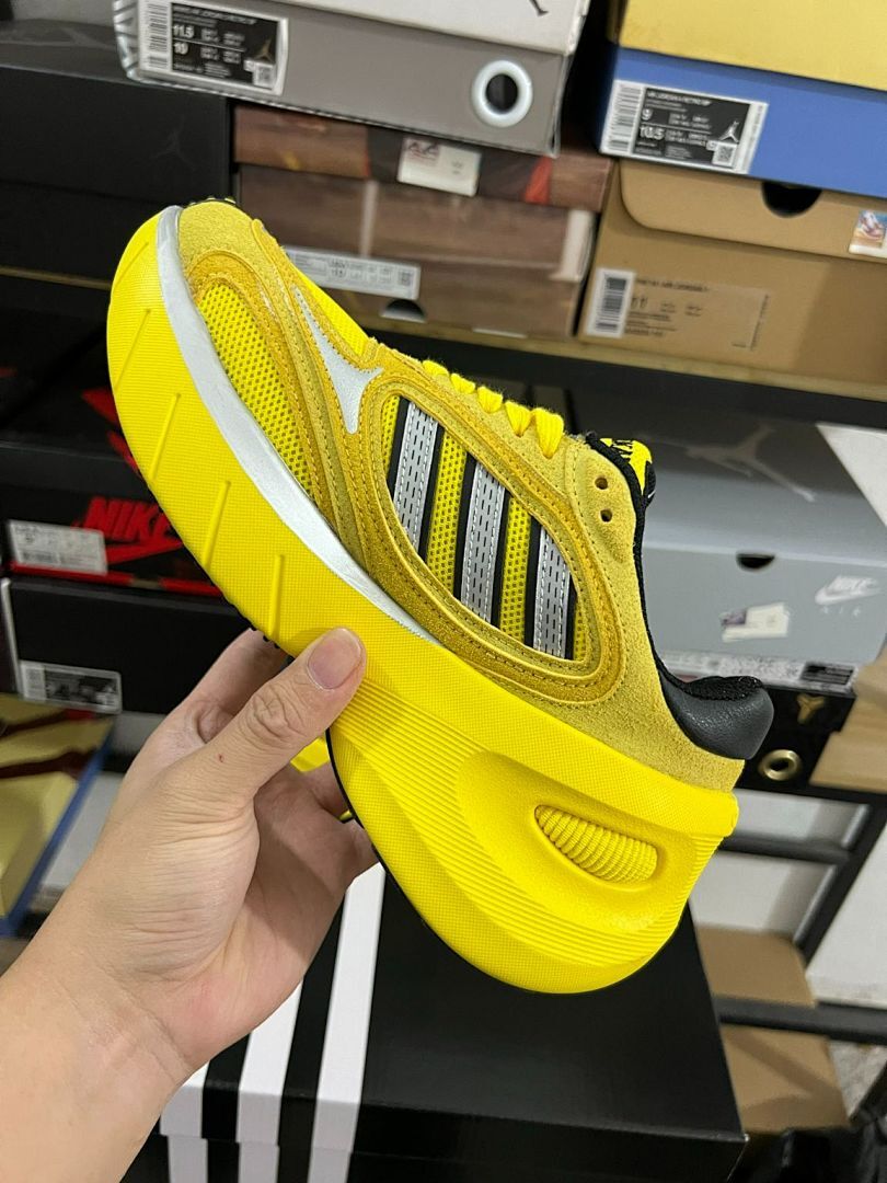 adidas Orketro Pulse Yellow Core Black Cloud White H05593 Men's Women's Lifestyle Running Trainers Sneakers Shoes - Image 7