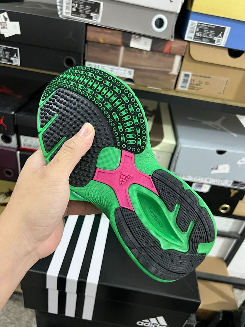 Adidas Response CL Pulse Mint Core Black Shock Pink (GW1244) Men's Women's Green Pink Neon Sneakers - Image 6