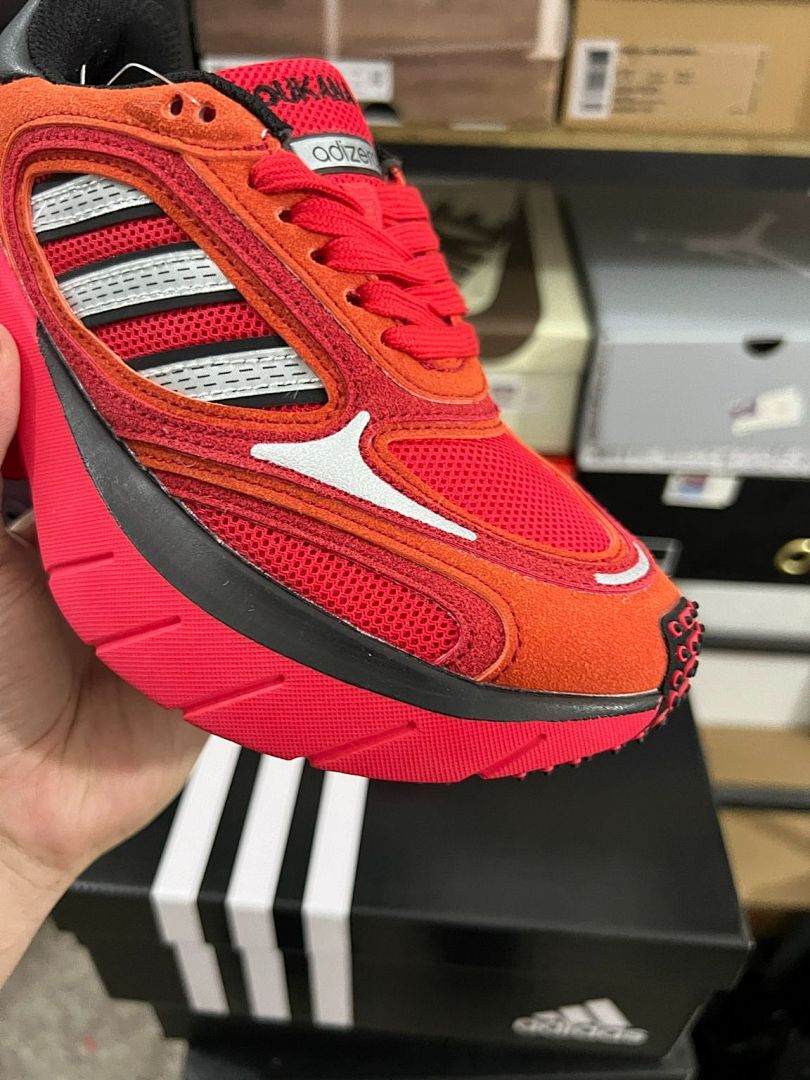 Adidas Oznova Solar Red Bright Orange Core Black HP7919 Men's Lifestyle Sneakers Shoes - Image 3