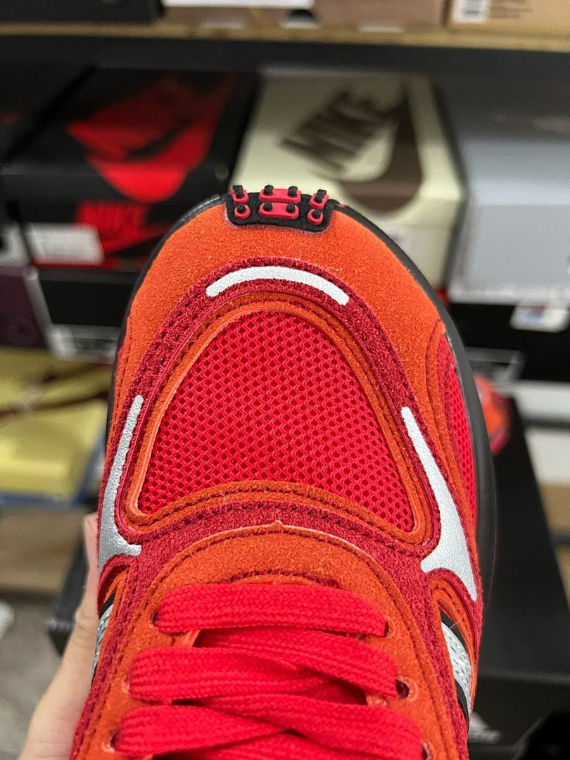 Adidas Oznova Solar Red Bright Orange Core Black HP7919 Men's Lifestyle Sneakers Shoes - Image 4