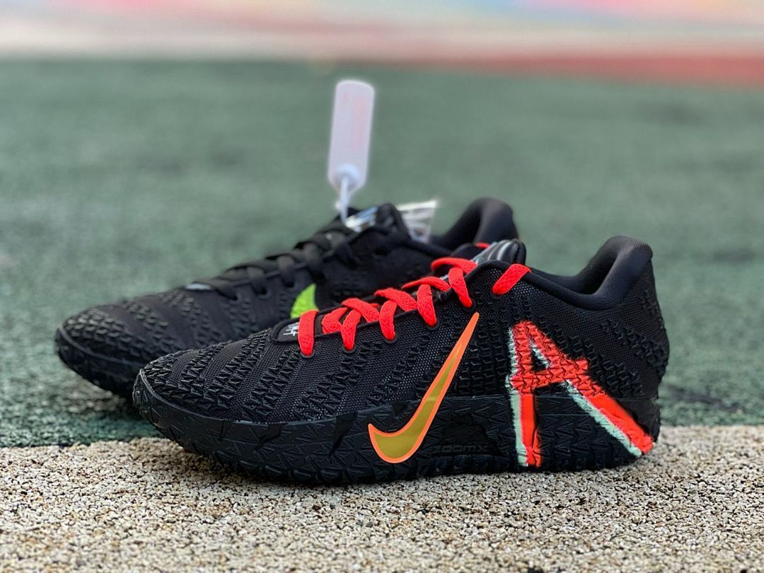 Nike Ja 1 Black Red Gold Graffiti A Men's Basketball Shoes ZoomX