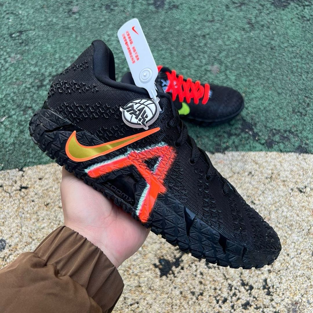 Nike Ja 1 Black Red Gold Graffiti A Men's Basketball Shoes ZoomX - Image 10