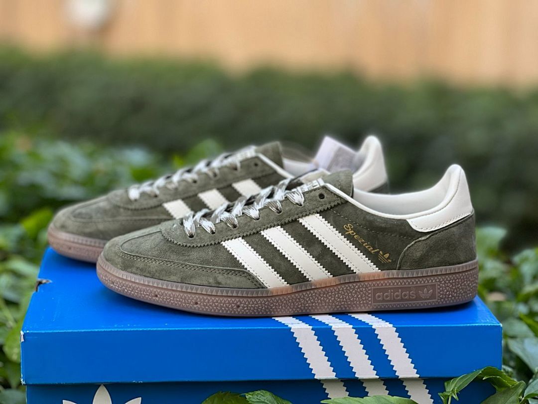 Adidas Spezial Night Green Off White Gum Suede Trainers BD7632 Retro Sneakers Lifestyle Shoes