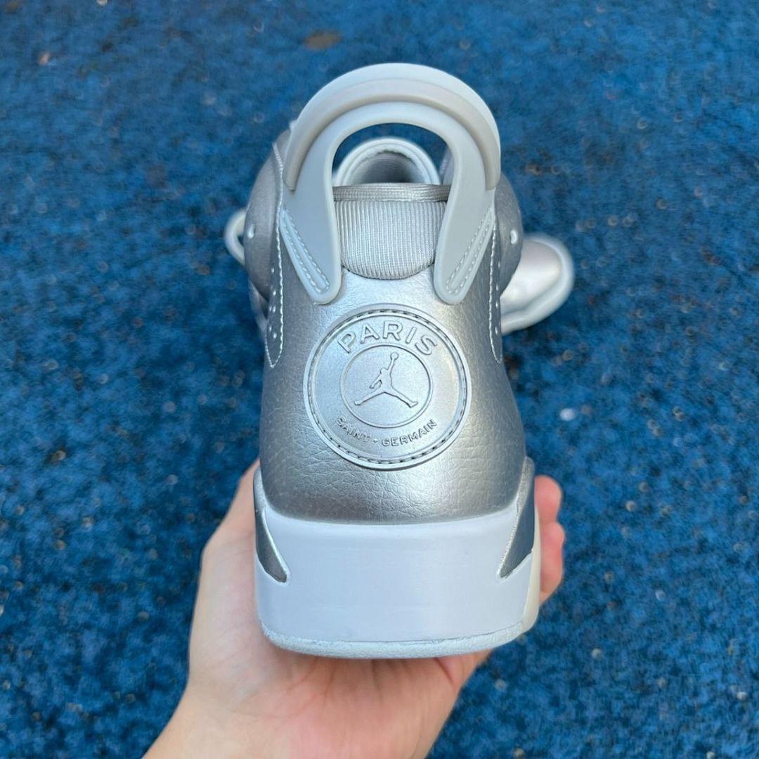 Nike Air Jordan 6 Retro Metallic Silver CT8529-070 Men's Basketball Sneakers Shoes - Image 8