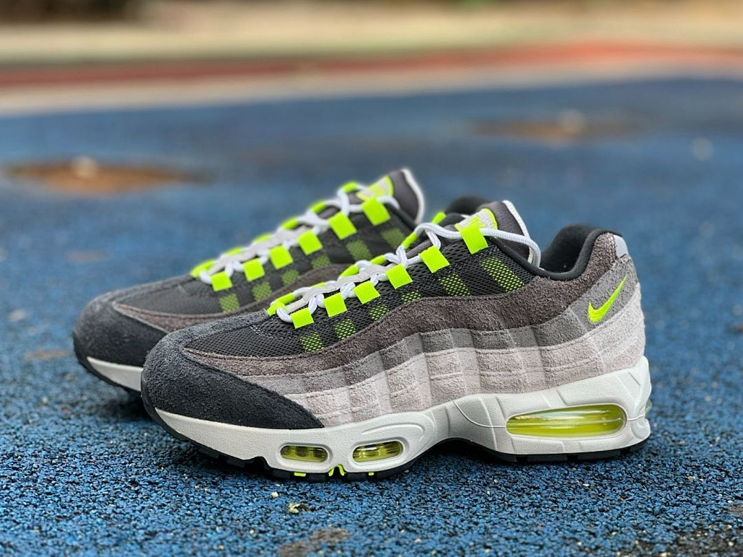 Nike Air Max 95 OG Neon Volt Grey Black Men's Lifestyle Sneakers CT1689-001