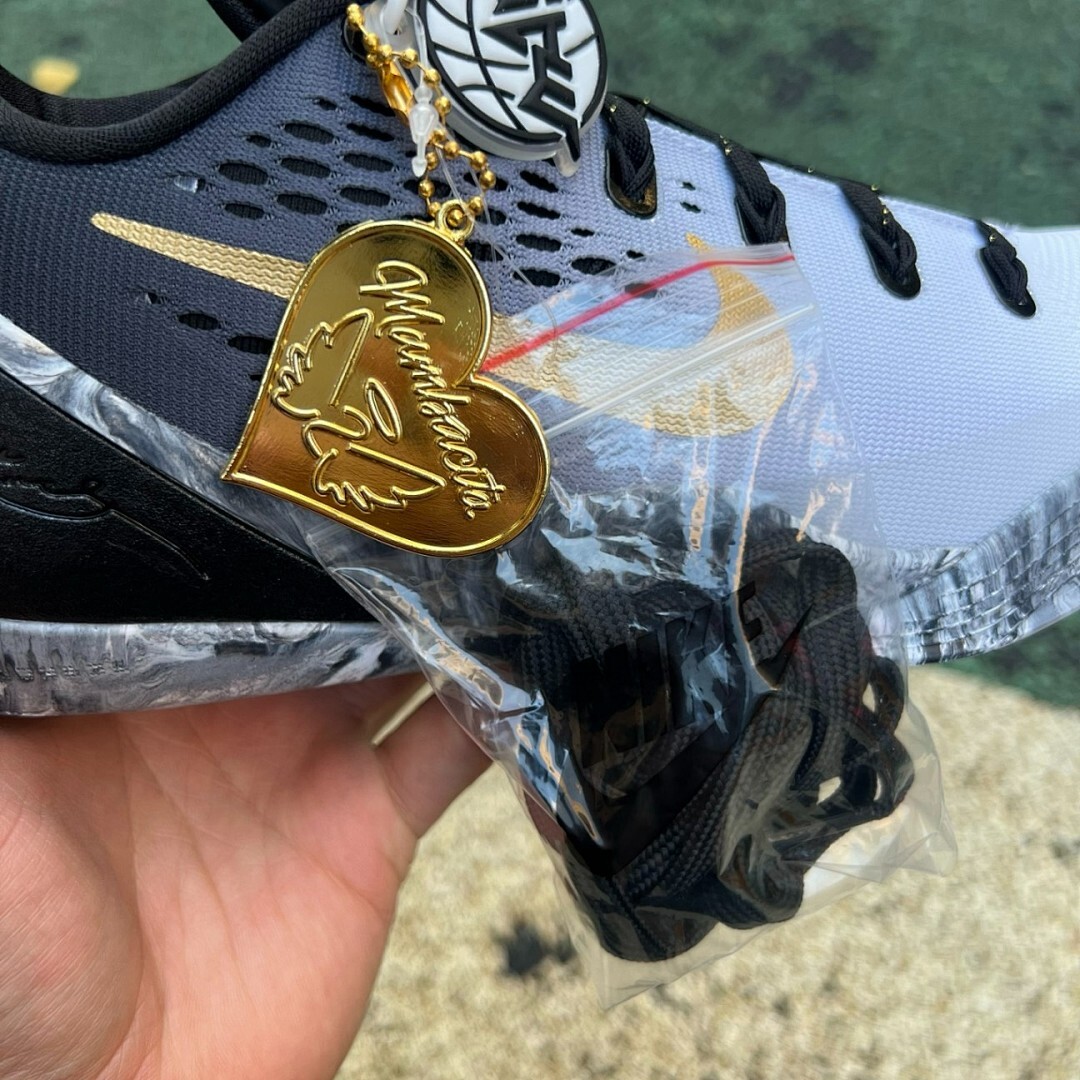 Nike Kobe 9 EM Low Anthracite Metallic Gold Black Marbled Sole Basketball Shoes Sneakers 646701-002 - Image 3