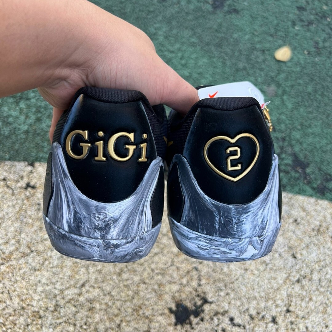 Nike Kobe 9 EM Low Anthracite Metallic Gold Black Marbled Sole Basketball Shoes Sneakers 646701-002 - Image 4