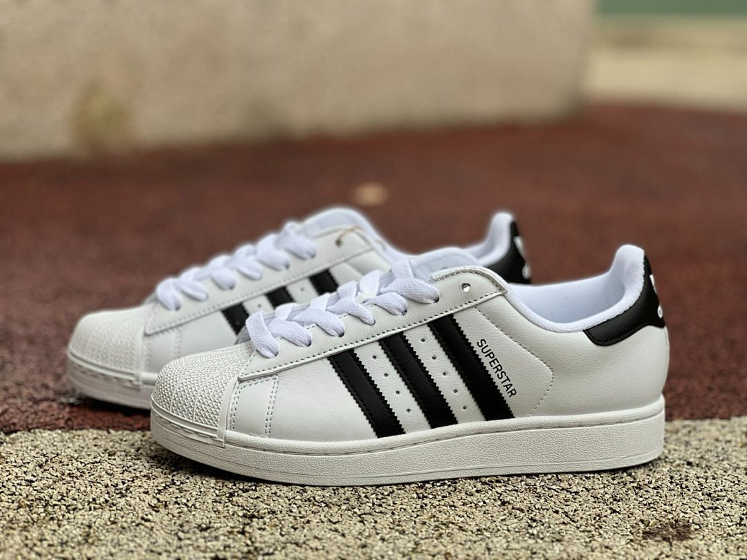 Adidas Superstar White Black Classic Shell Toe Sneakers