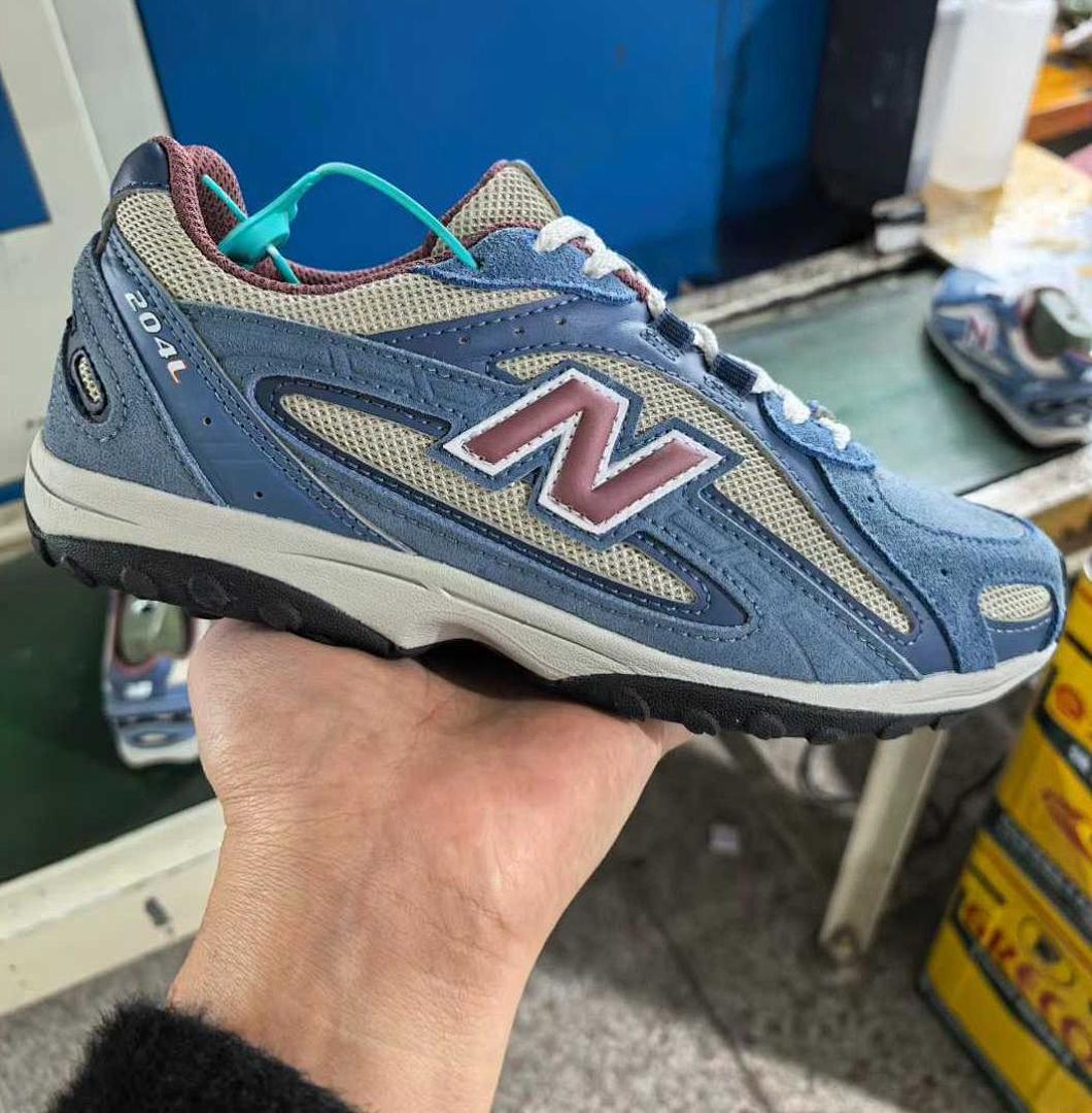 New Balance 204L Retro Runner Unisex Lifestyle Sneakers Dusty Blue Grey Burgundy