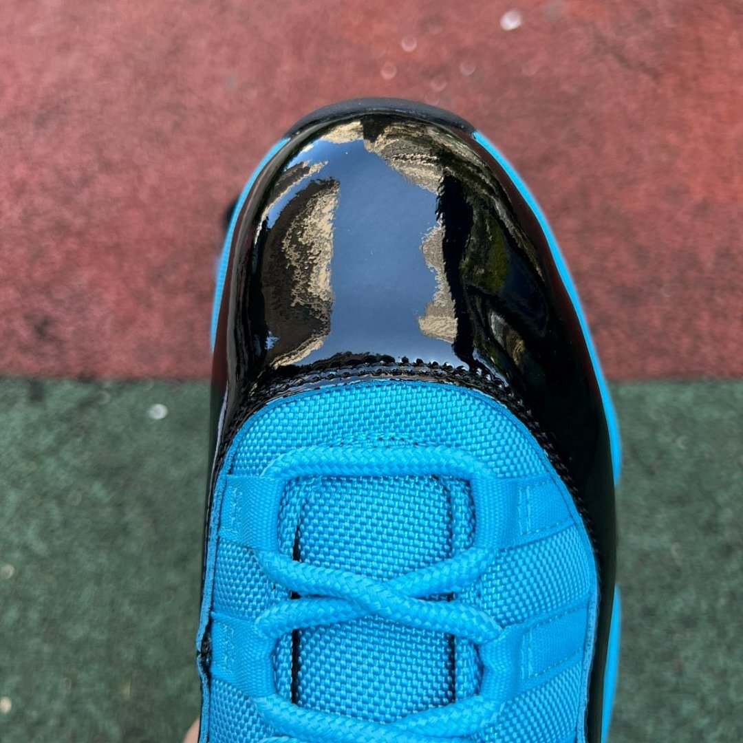 Air Jordan 11 Retro "Pantone" University Blue Black Patent Leather Sneakers Shoes 683072-405 - Image 5