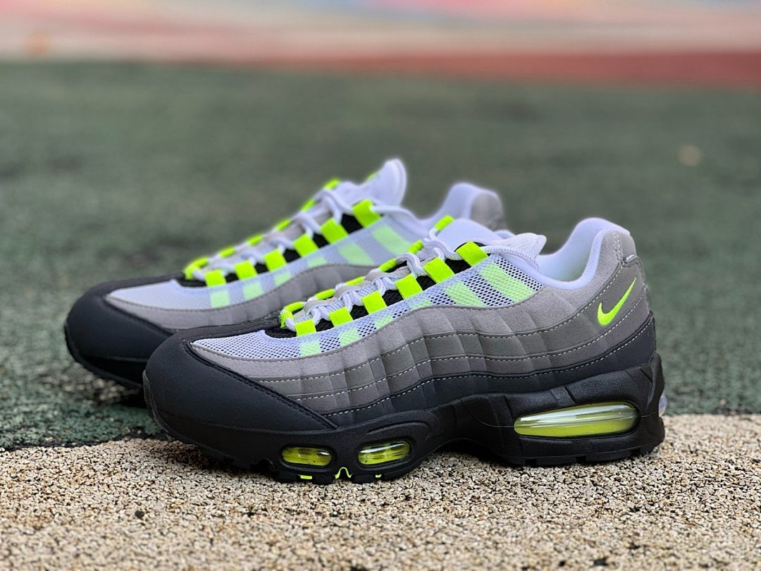 Nike Air Max 95 OG Neon Volt Grey Black CT1689-001 Men's Sneakers - Image 10