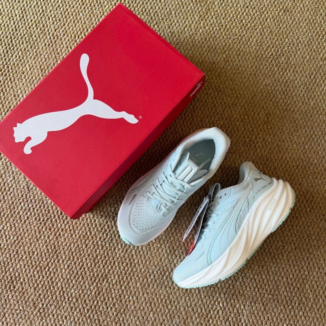 Puma Deviate Nitro 2 Women's Performance Running Shoes - Light Aqua Mint Green White (376807-09) - Image 2