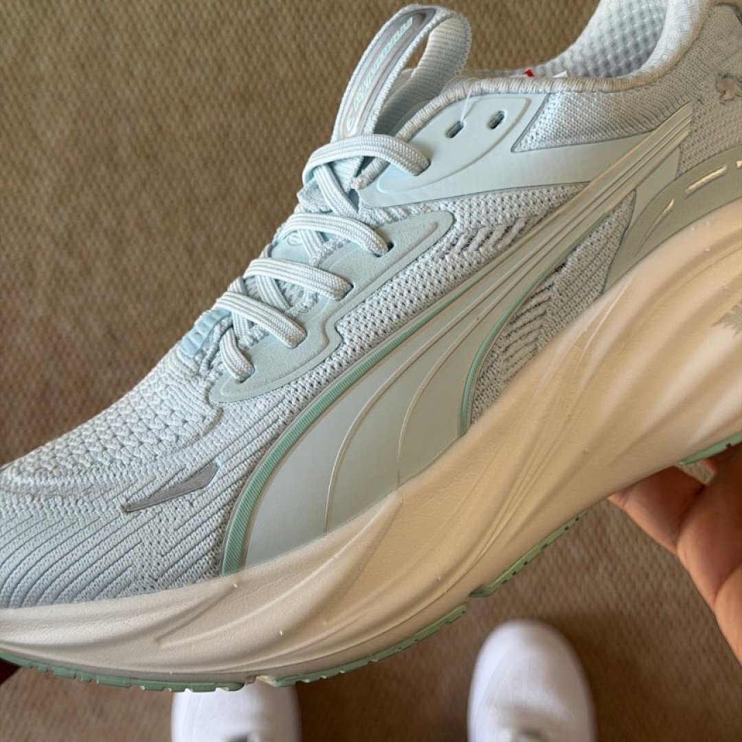 Puma Deviate Nitro 2 Women's Performance Running Shoes - Light Aqua Mint Green White (376807-09) - Image 5